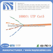 1000FT 0.5CU HDPE UTP Cat5e Lan Cable